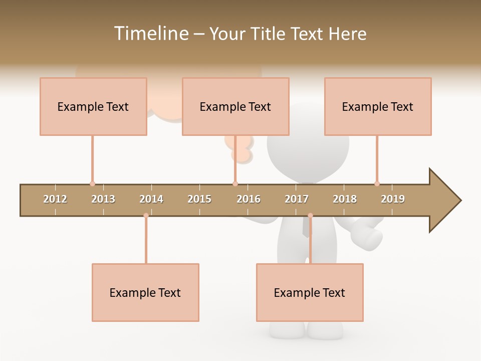 A Person In A Tie With A Thought Bubble PowerPoint Template