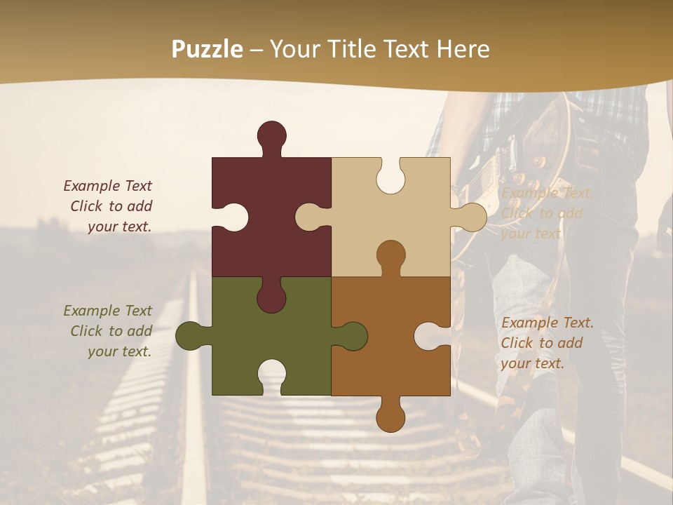 Rural Artistic Man PowerPoint Template