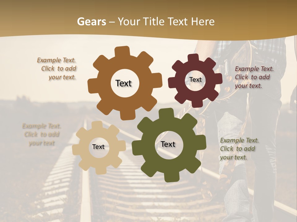 Rural Artistic Man PowerPoint Template