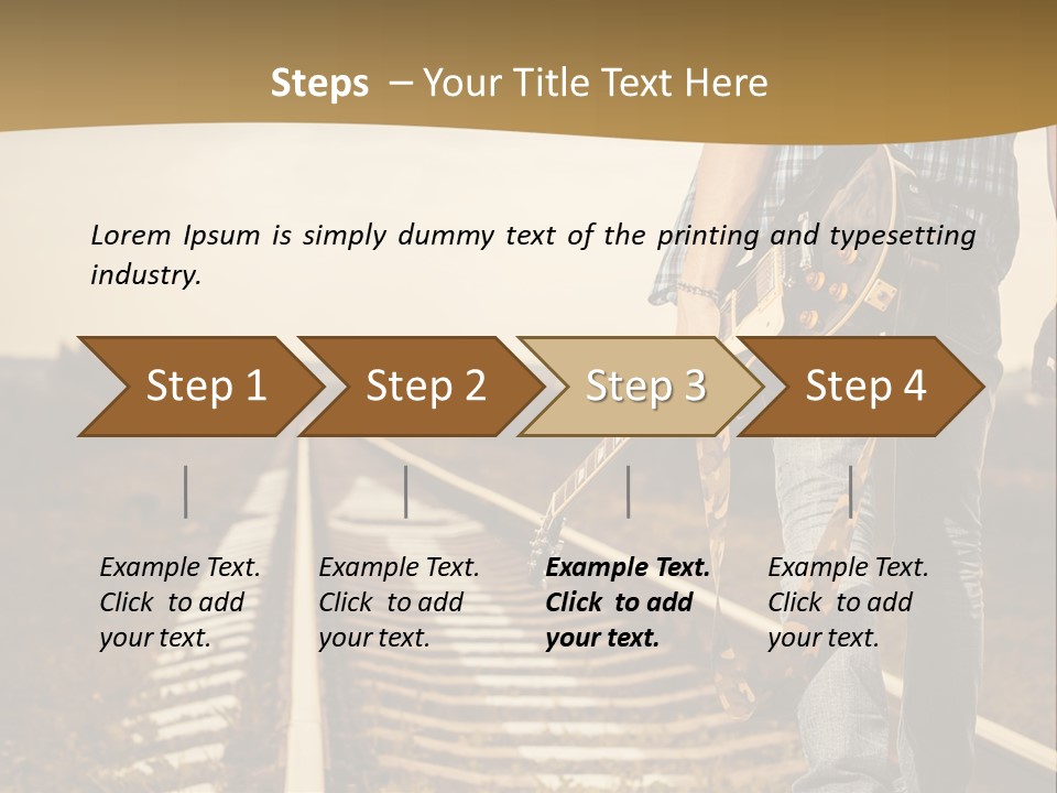 Rural Artistic Man PowerPoint Template