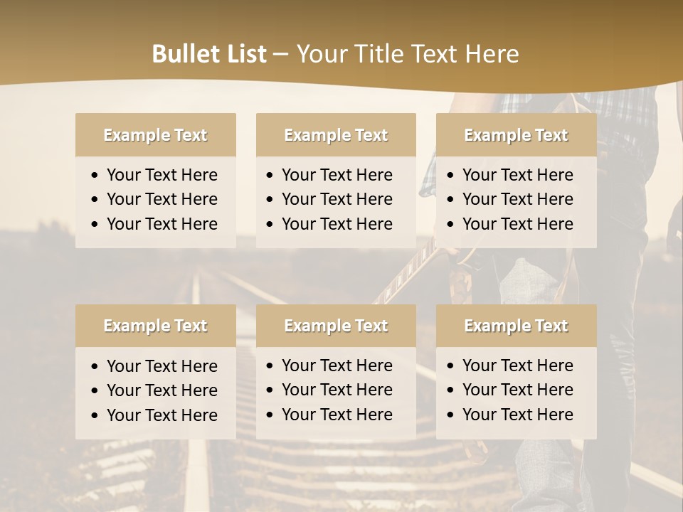 Rural Artistic Man PowerPoint Template