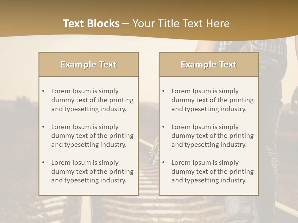 Rural Artistic Man PowerPoint Template