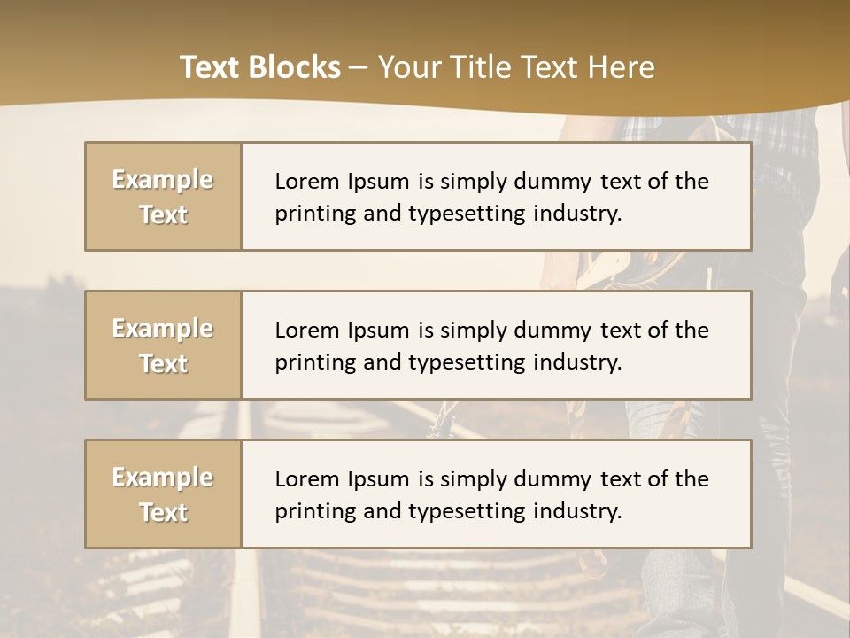 Rural Artistic Man PowerPoint Template