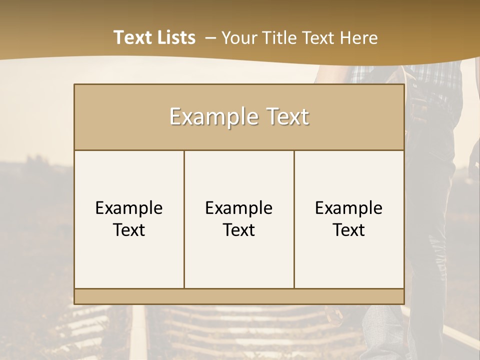 Rural Artistic Man PowerPoint Template