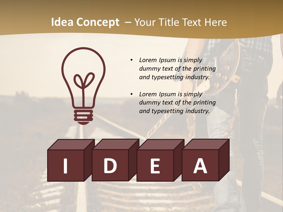 Rural Artistic Man PowerPoint Template