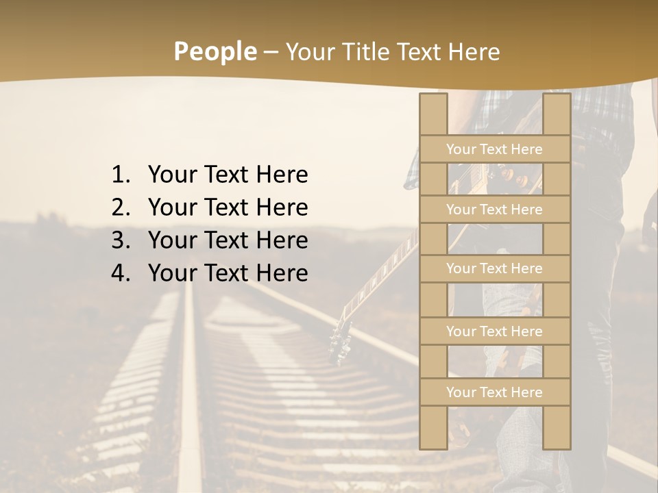 Rural Artistic Man PowerPoint Template