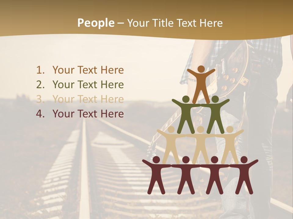 Rural Artistic Man PowerPoint Template