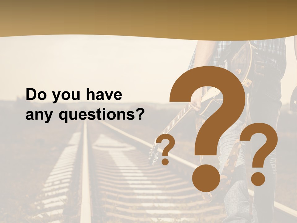 Rural Artistic Man PowerPoint Template