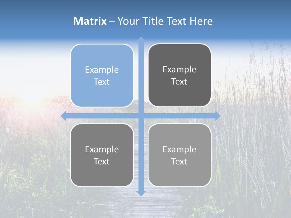Natural Sun Sunset PowerPoint Template