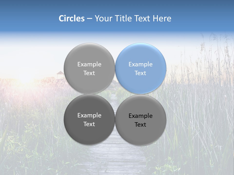 Natural Sun Sunset PowerPoint Template