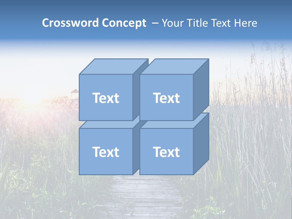 Natural Sun Sunset PowerPoint Template