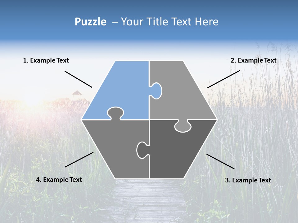 Natural Sun Sunset PowerPoint Template