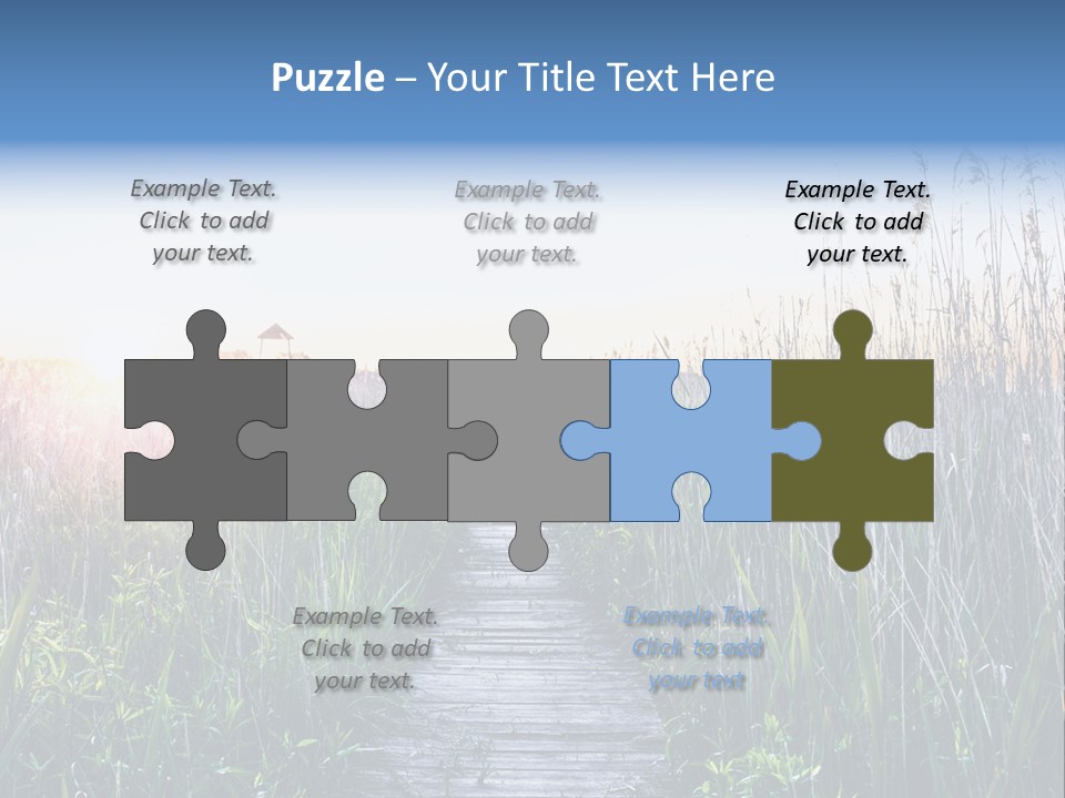 Natural Sun Sunset PowerPoint Template