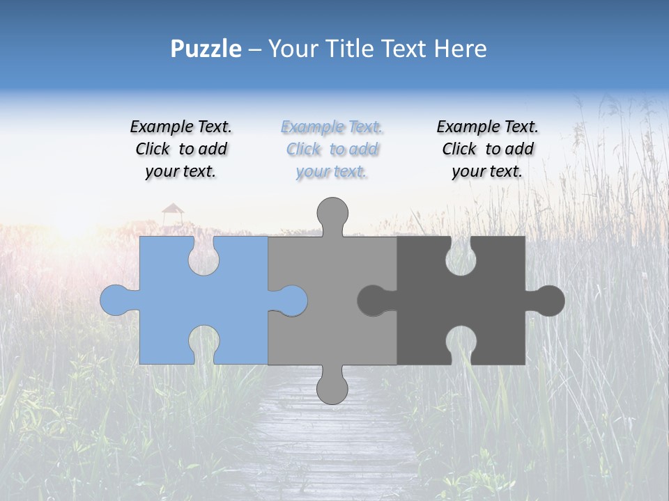 Natural Sun Sunset PowerPoint Template