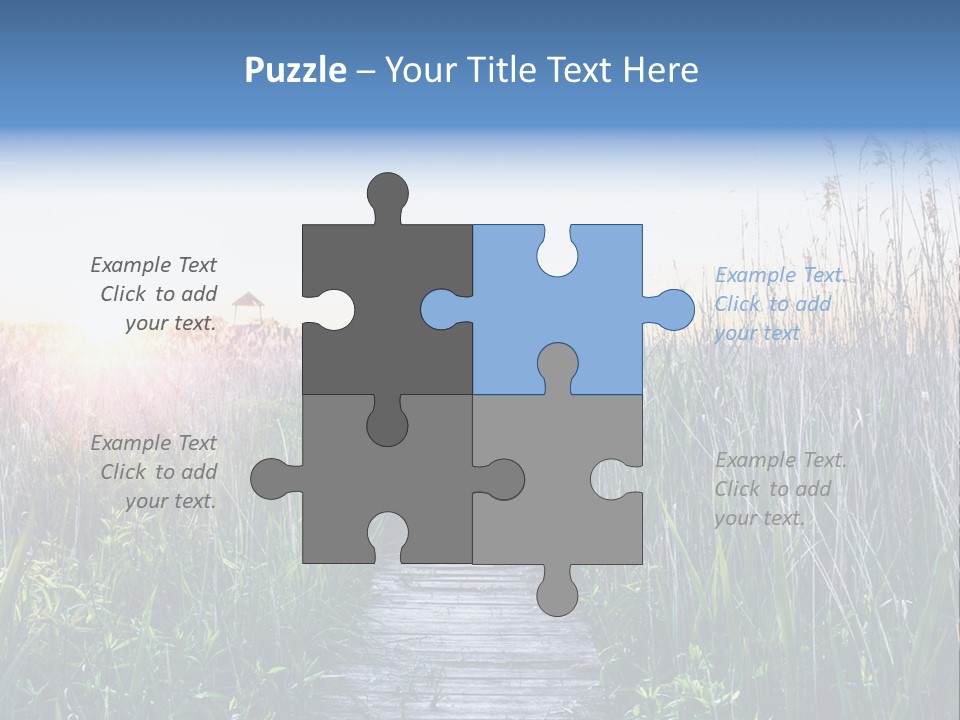 Natural Sun Sunset PowerPoint Template