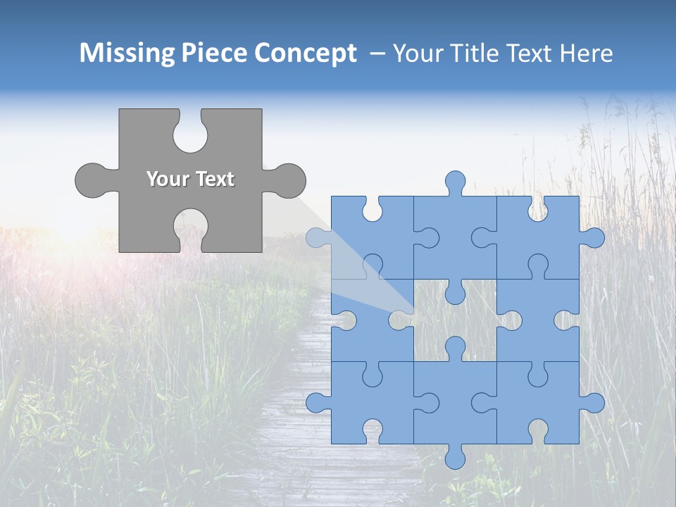 Natural Sun Sunset PowerPoint Template