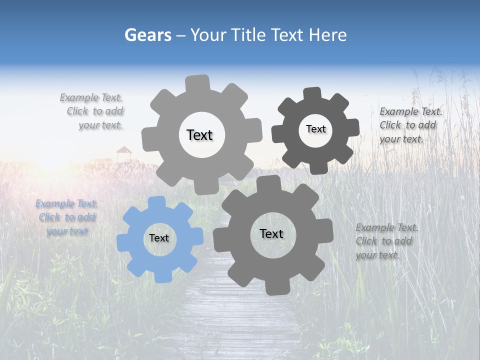 Natural Sun Sunset PowerPoint Template