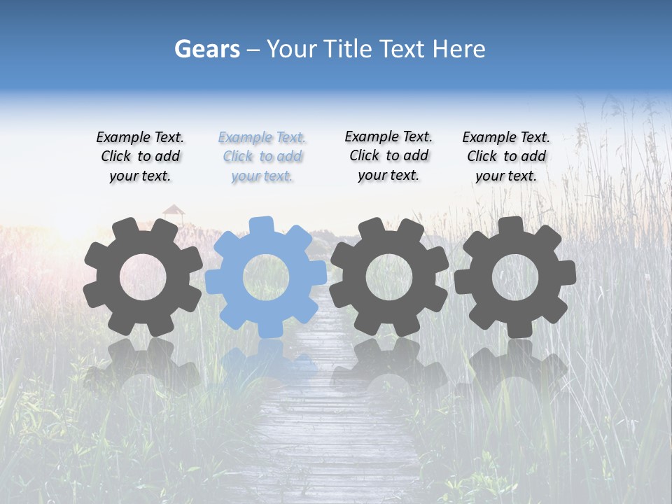 Natural Sun Sunset PowerPoint Template