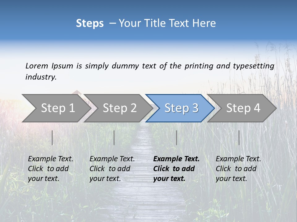 Natural Sun Sunset PowerPoint Template