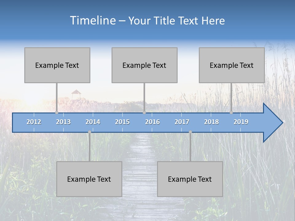 Natural Sun Sunset PowerPoint Template