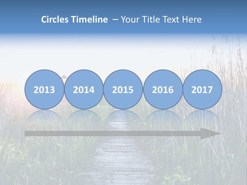 Natural Sun Sunset PowerPoint Template