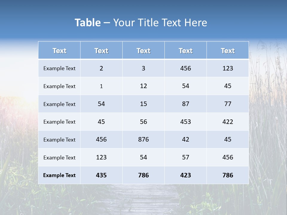 Natural Sun Sunset PowerPoint Template