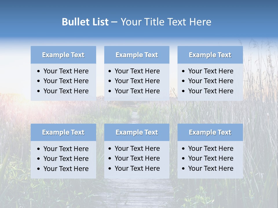 Natural Sun Sunset PowerPoint Template