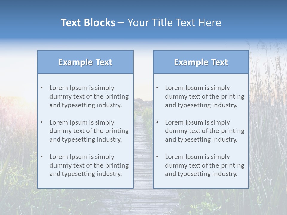 Natural Sun Sunset PowerPoint Template