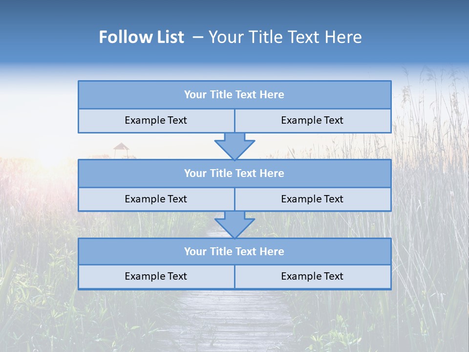 Natural Sun Sunset PowerPoint Template