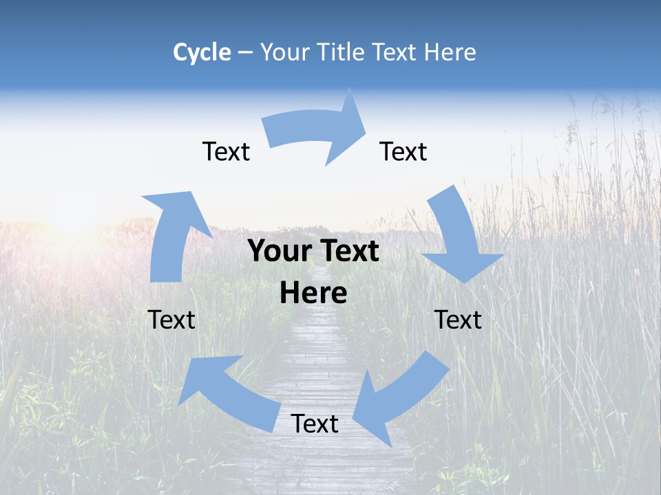 Natural Sun Sunset PowerPoint Template