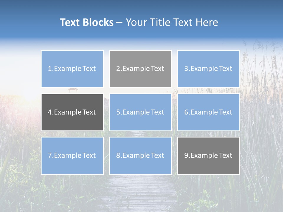 Natural Sun Sunset PowerPoint Template