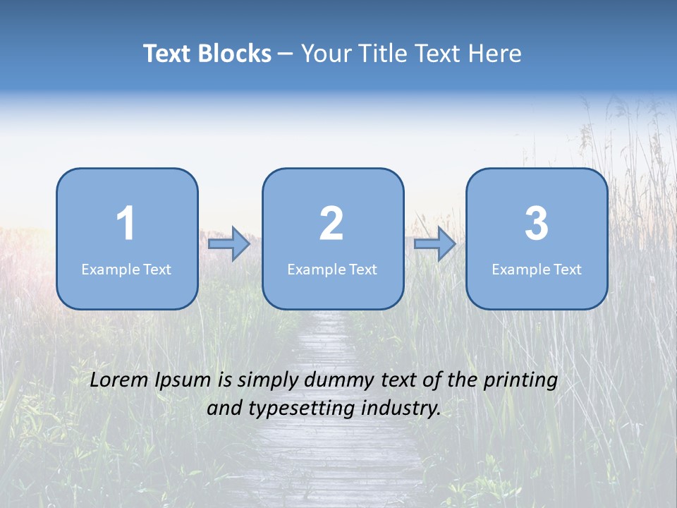 Natural Sun Sunset PowerPoint Template