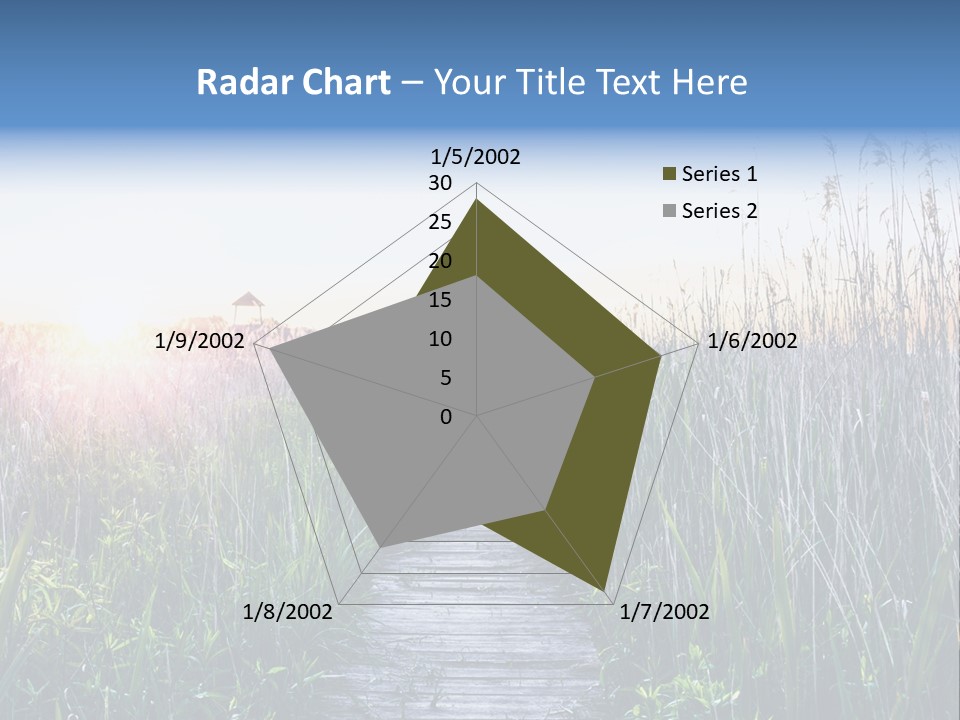 Natural Sun Sunset PowerPoint Template