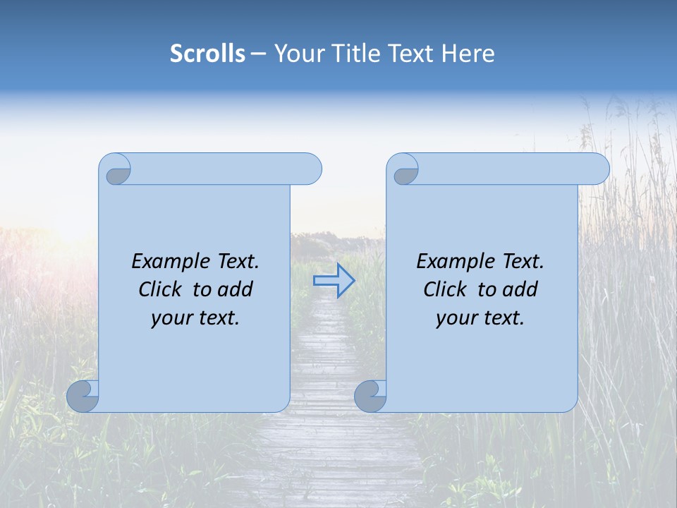 Natural Sun Sunset PowerPoint Template