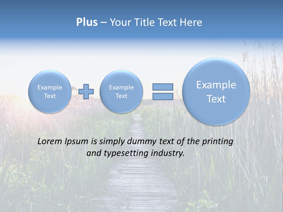 Natural Sun Sunset PowerPoint Template