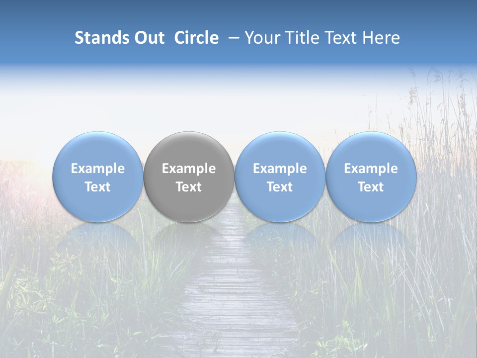 Natural Sun Sunset PowerPoint Template