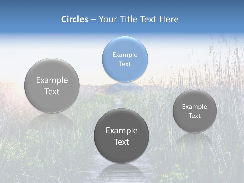 Natural Sun Sunset PowerPoint Template