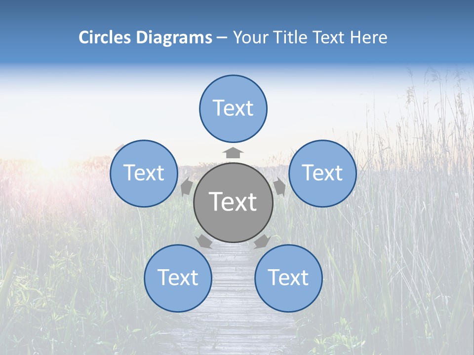 Natural Sun Sunset PowerPoint Template