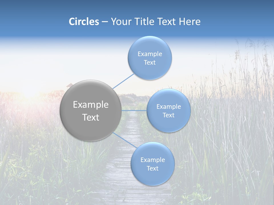 Natural Sun Sunset PowerPoint Template