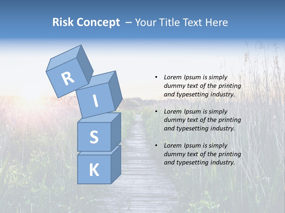 Natural Sun Sunset PowerPoint Template