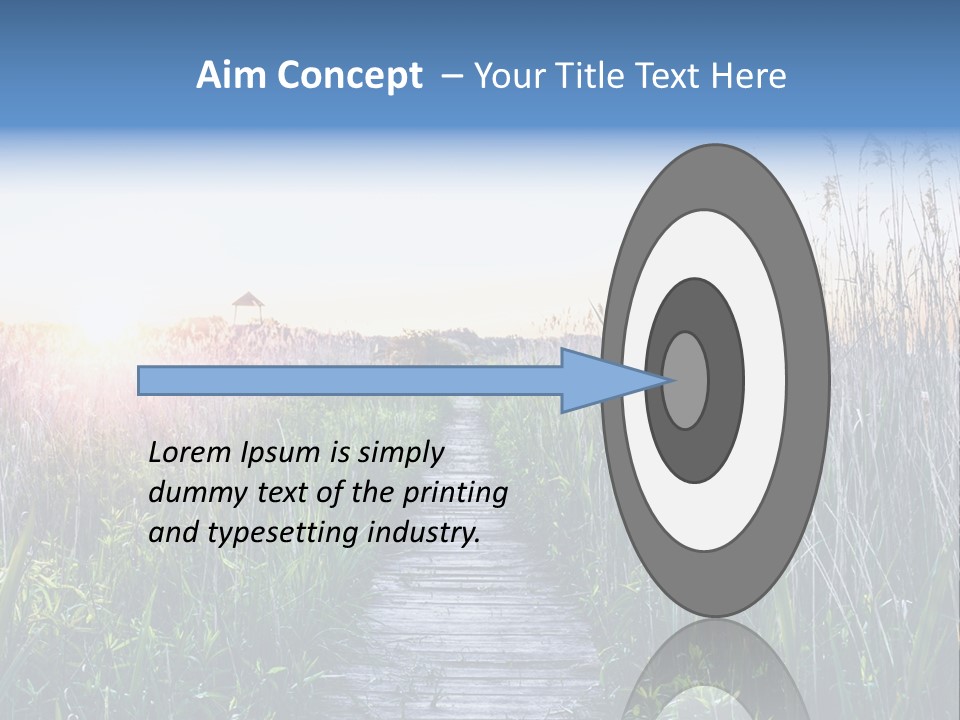 Natural Sun Sunset PowerPoint Template