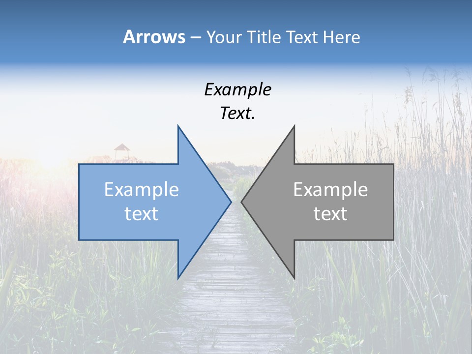 Natural Sun Sunset PowerPoint Template