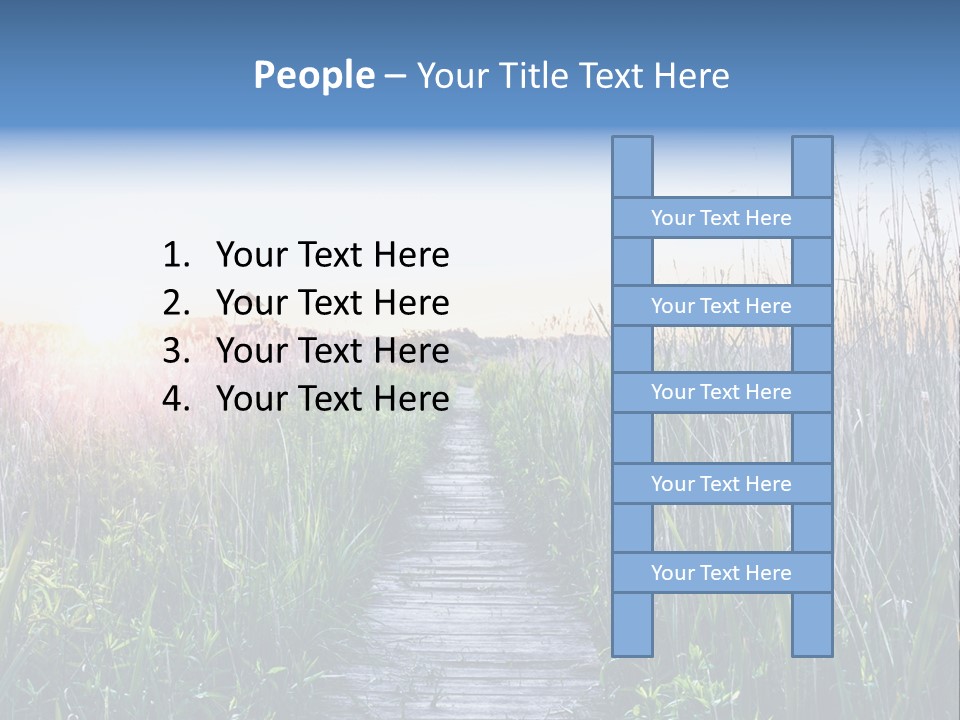 Natural Sun Sunset PowerPoint Template
