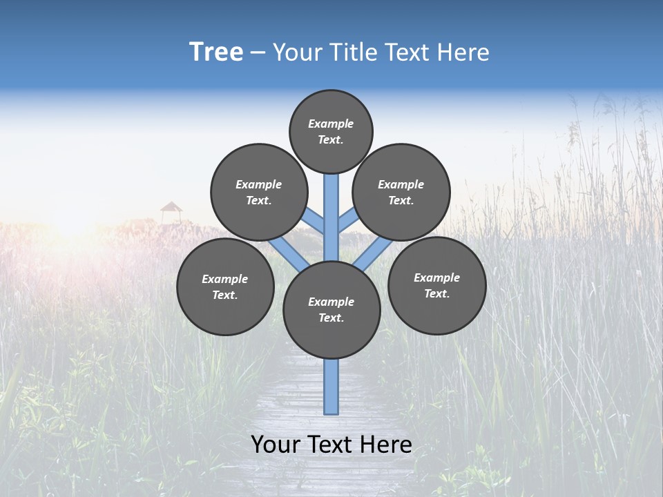 Natural Sun Sunset PowerPoint Template