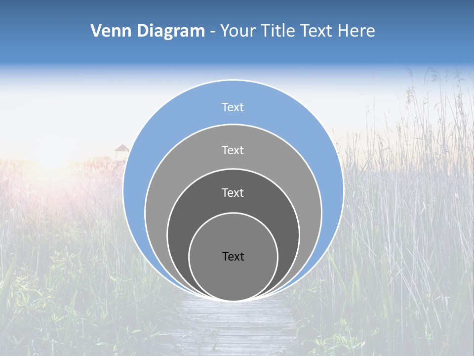 Natural Sun Sunset PowerPoint Template