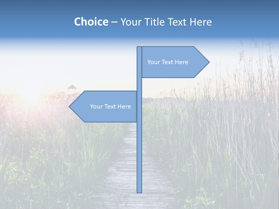 Natural Sun Sunset PowerPoint Template