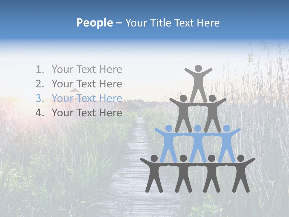 Natural Sun Sunset PowerPoint Template