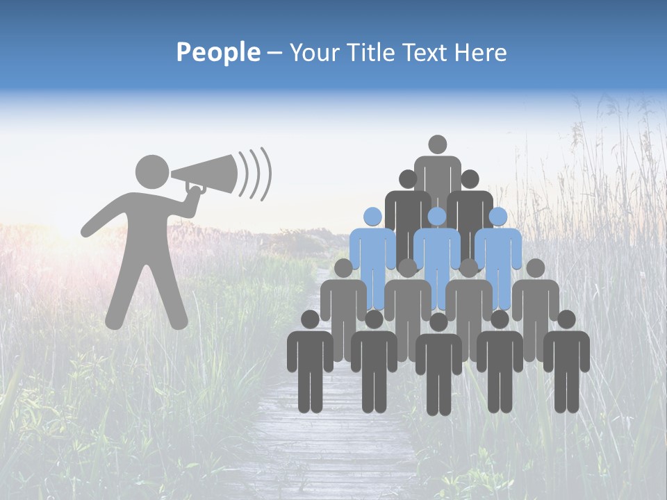 Natural Sun Sunset PowerPoint Template