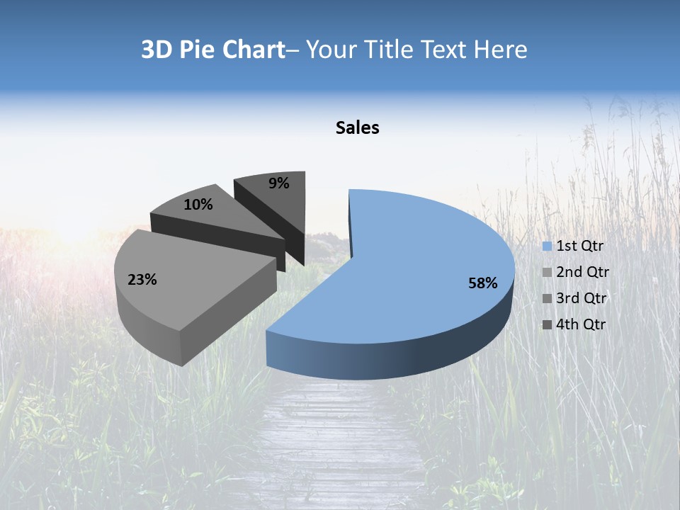 Natural Sun Sunset PowerPoint Template