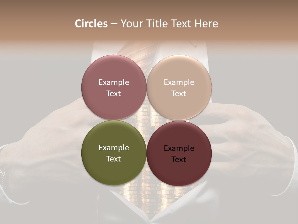 Click Pushing Silhouette PowerPoint Template